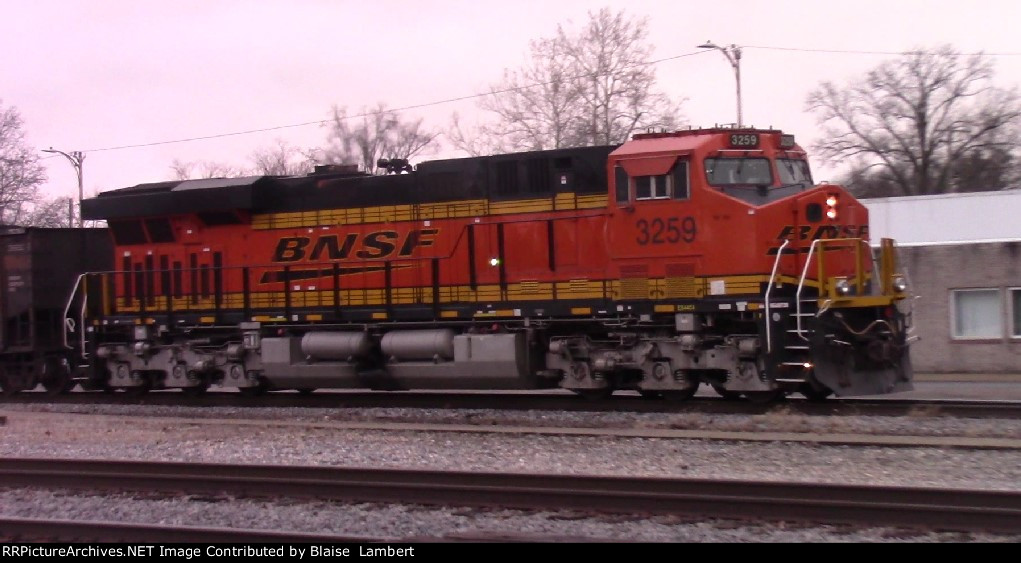 BNSF coal train DPU